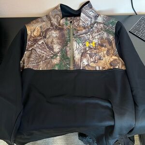 Under Armour Camo and Black Pullover